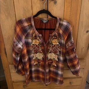 Johnny Was Embroidered Top